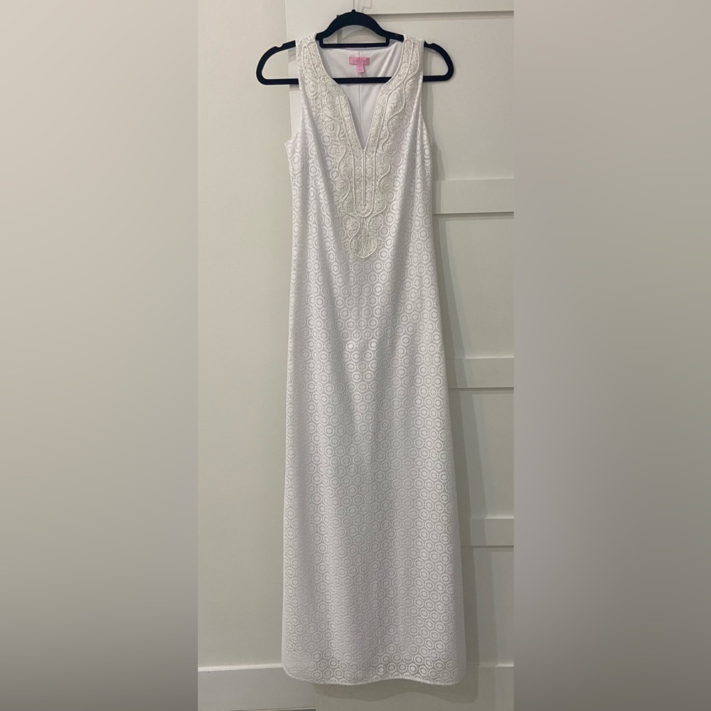 Lilly Pulitzer M White Maxi Dress